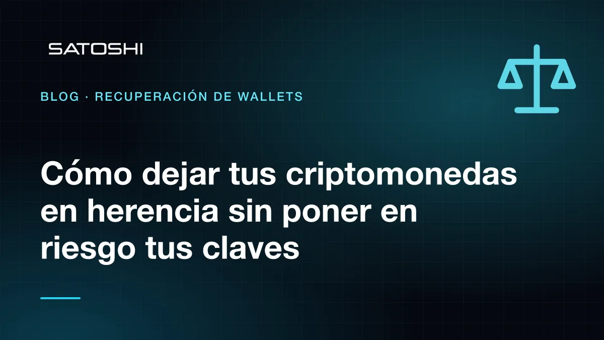 Inventario privado de criptomonedas y documentos de planificación sucesoria