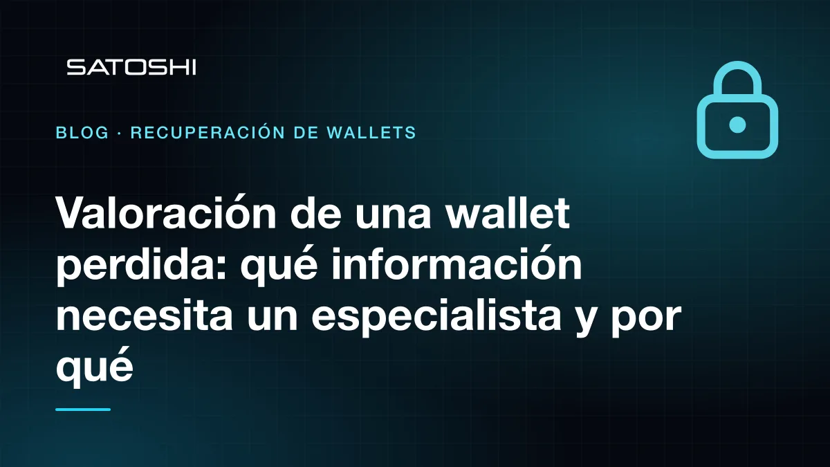 Formulario de valoración de una wallet con campos no sensibles